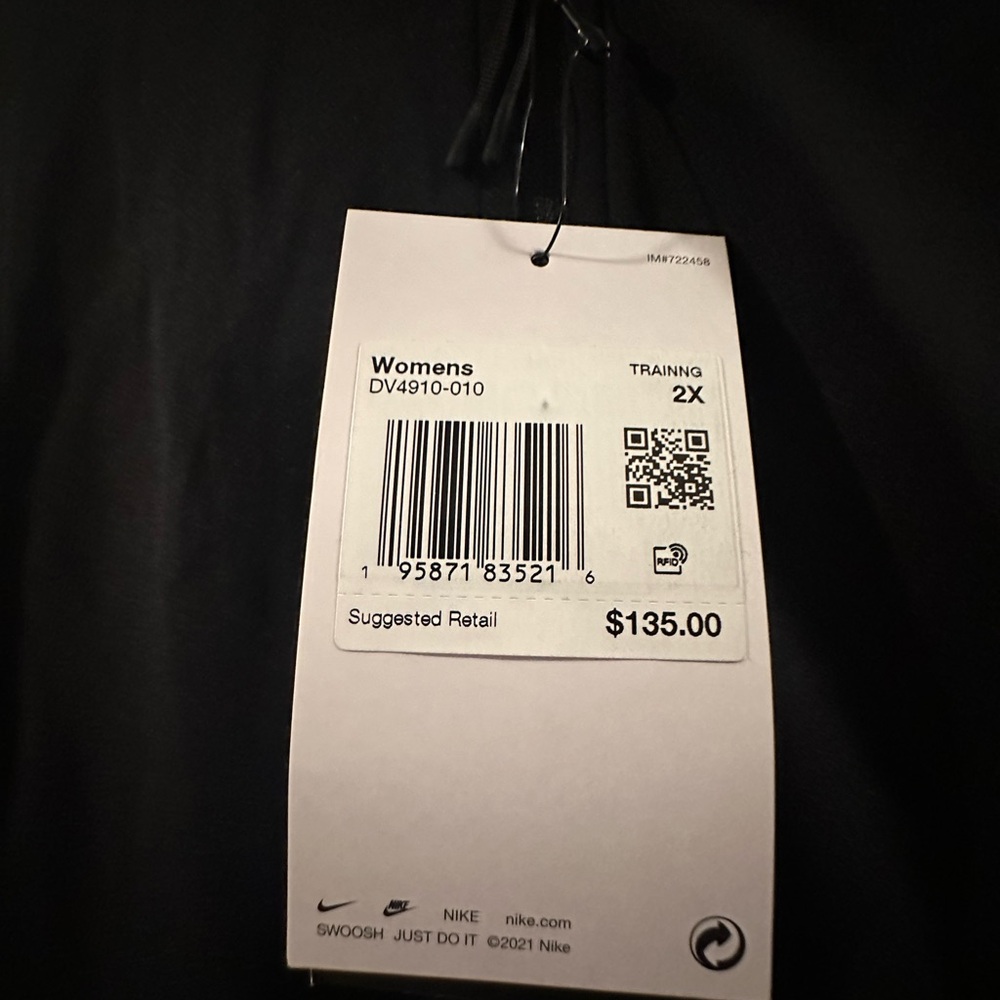 Black Nike yoga athletic jacket